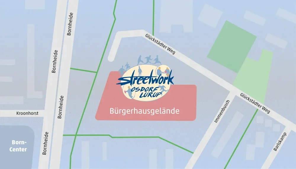 Karte Bürgerhaus Bornheide – Bornheide 76b